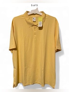 Size 2XL All in Motion Men's Yellow Polo Shirt
